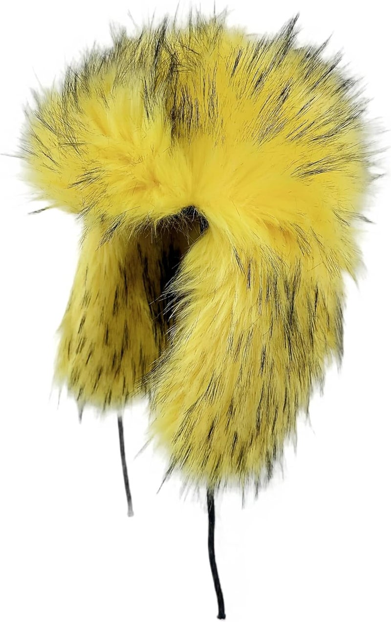 YFJNV Y2K Faux Fur Russian Hat, Soft, Warm Winter Trapper Hat with Earmuffs for Men and Women - Image 1
